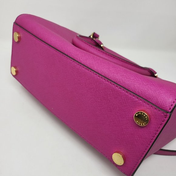 Selma Saffiano Leather Medium Satchel - Picture 12 of 12